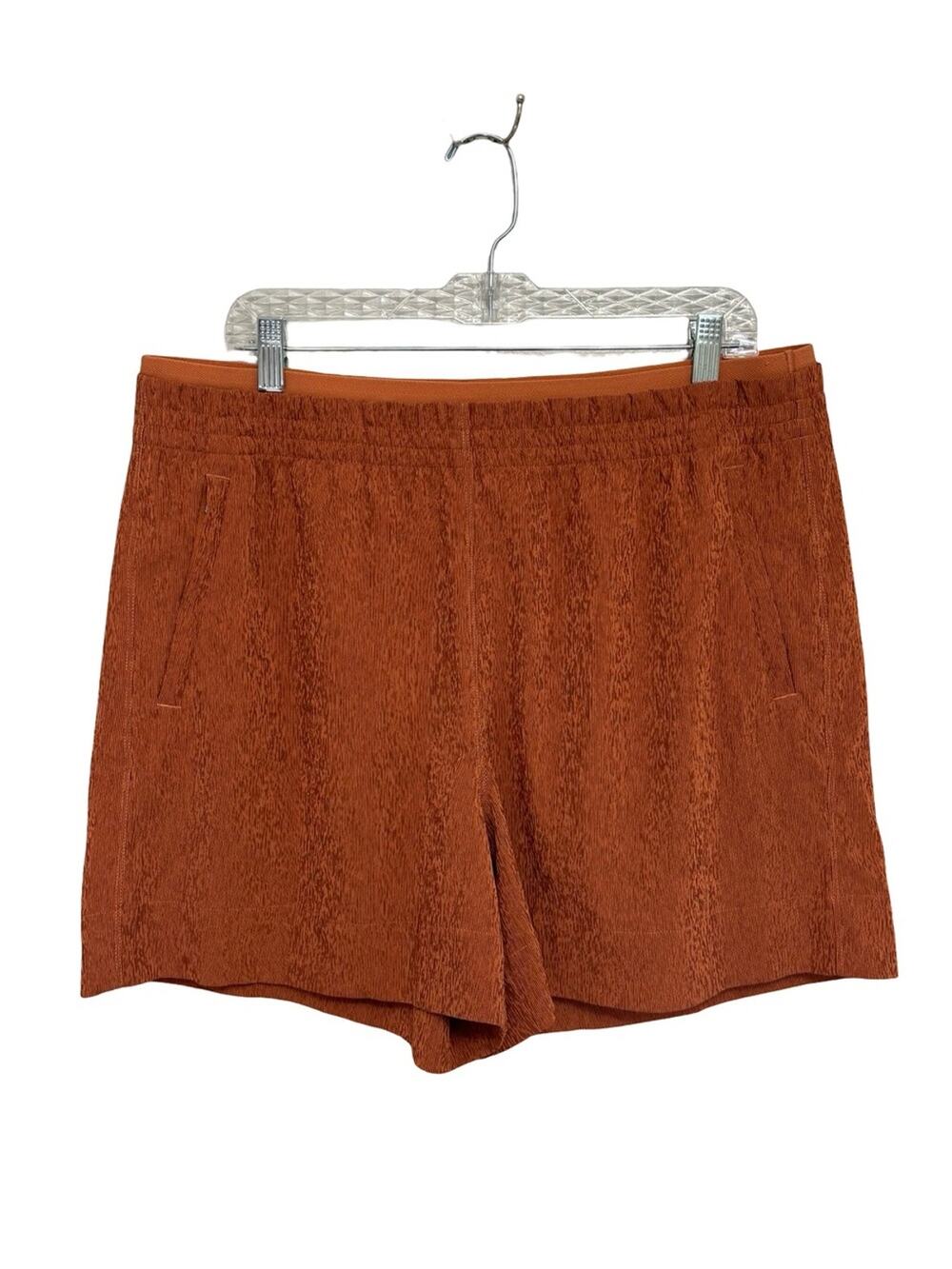 Athleta Echo Athletic 5” Shorts in Rust Orange - Size 16